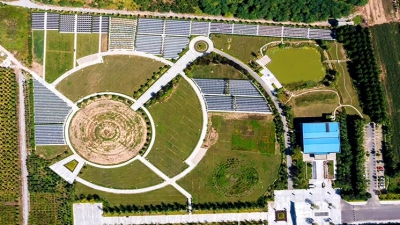 施孝生态陵园航拍实景